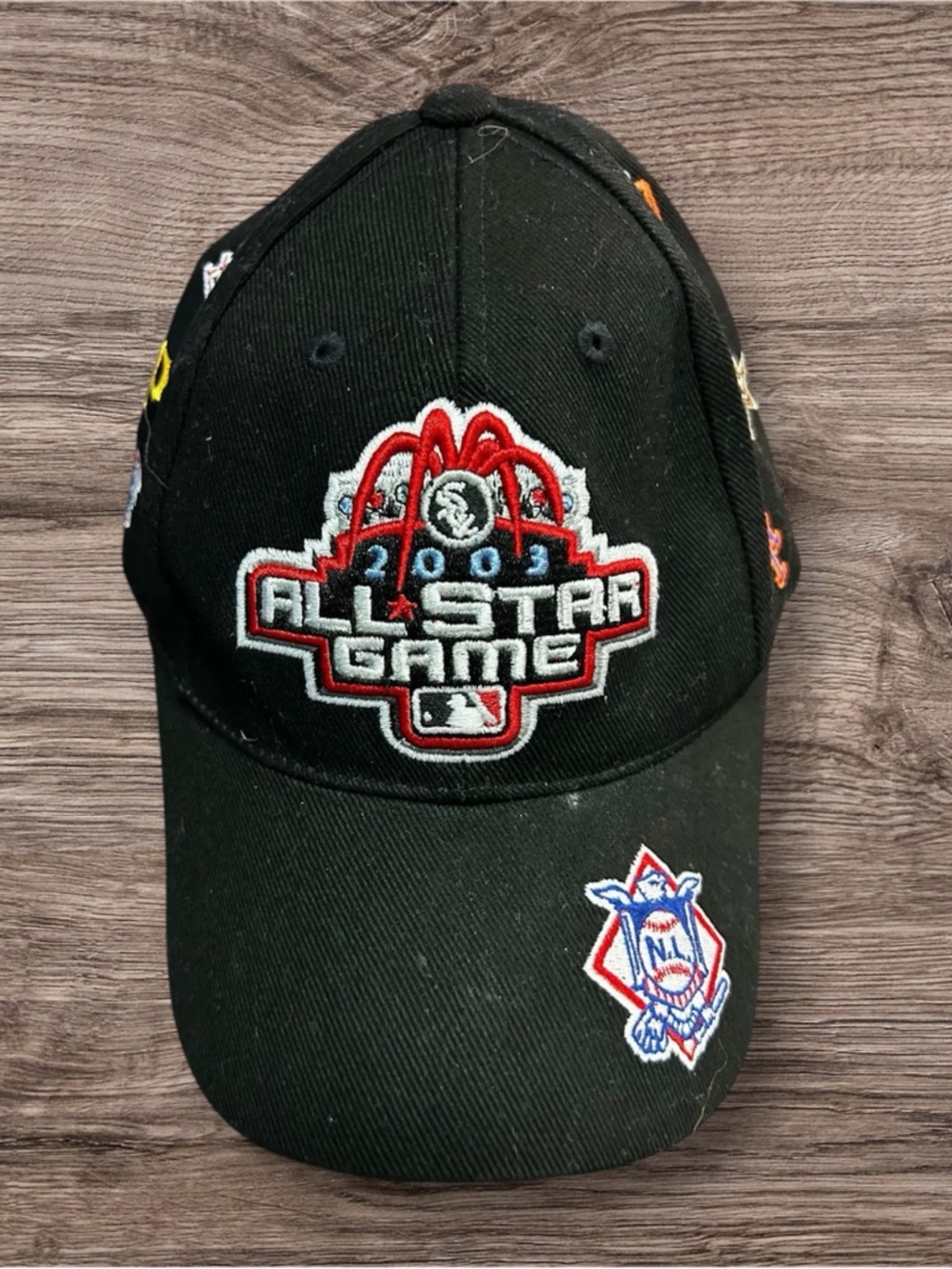 Black All-Star Game Baseball Cap 2003